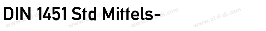 DIN 1451 Std Mittels字体转换